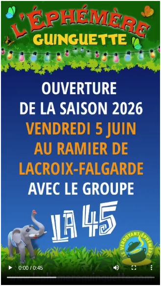 LE GRAND RETOUR DE VOTRE ÉPHÉMÈRE GUINGUETTE !