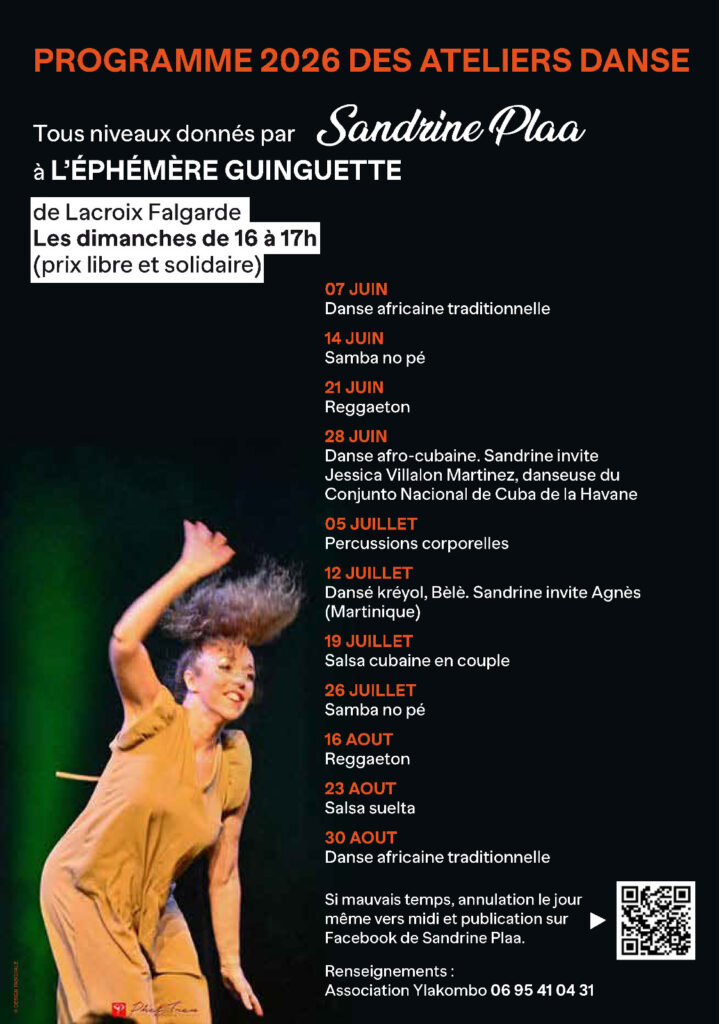 Ateliers danse – programmation 2026